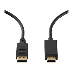 Cable Ewent EC1430 DisplayPort 1.2 a HDMI 1m Negro