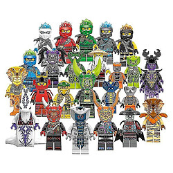 Universal Ensemble de 24 pcs ninjago mini figurines kai jay sensei wu maître de construction