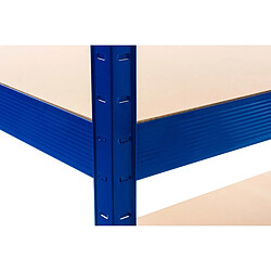 Acheter Decoshop26 Etagère galvanisée pour charges lourdes en métal 4 niveaux bleu 160x60x180cm ETA10073