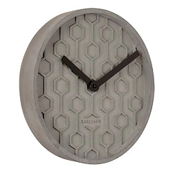 Karlsson Horloge murale Honeycomb Gris foncé