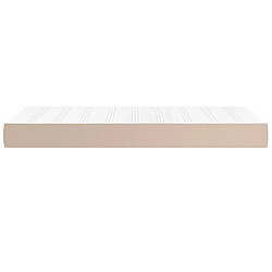 Avis vidaXL Matelas de lit à ressorts ensachés Cappuccino 80x200x20 cm