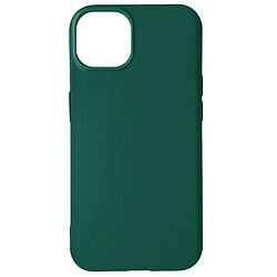 Avizar Coque iPhone 14 Plus Silicone Flexible Finition Mate Anti-traces vert foncé