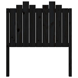 Acheter Maison Chic Tête de lit scandinave pour lit adulte,Meuble de chambre Noir 96x4x110 cm Bois massif de pin -MN63605