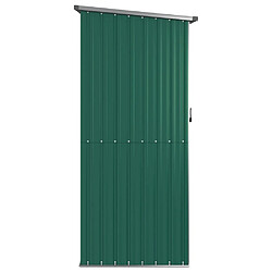 Acheter Helloshop26 Abri de jardin cabane cabanon maison de stockage remise extérieur hangar outils robuste 118,5 x 97 x 209,5 cm acier galvanisé vert 02_0022344