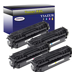 4 Toners Lasers compatibles pour imprimante HP Color LaserJet Pro M452dn - T3AZUR