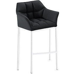 Non Tabouret de bar Damaso avec structure 4 pieds blanc