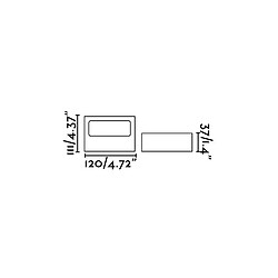 Avis faro Aplique murale de jardin gris foncé Taima 1 ampoule