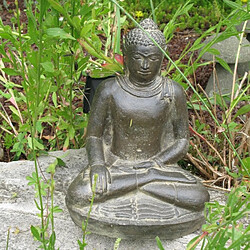 Acheter Jardinex Statuette bouddha ... 30 cm - Gris anthracite