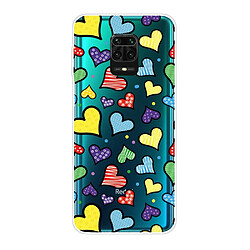 Coque en TPU impression de motif imd clair cœur pour votre Xiaomi Redmi Note 9 Pro Max/Note 9 Pro/Note 9S