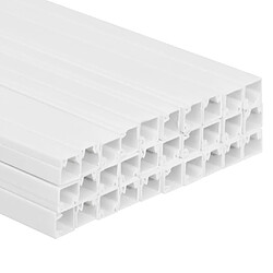 Avis vidaXL Goulotte de câble 25x16 mm 30 m PVC