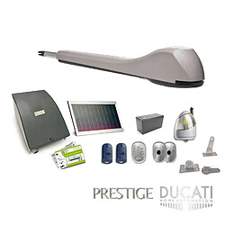 Kit Motorisation Portail Solaire Ducati Home Automation EVE 948T SOLAR MONO - pour portails à 1 vantail battant maxi 5m 500kg