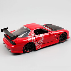 Universal 1: 32 Échelle 1993 Mazda RX 7 RX7 Voiture de course JDM Tuner Metal Moulding Factory Modèle de jouet Copie de la voiture Modèle automatique de la voiture de jouet moulée sous pression(Rouge)