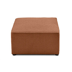 Bestmobilier Topaze - pouf - en tissu bouclette