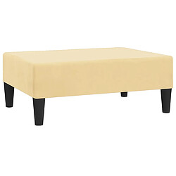 Maison Chic Repose-pied,Tabouret confortable Crème 78x56x32 cm Velours -MN39843