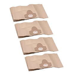 vhbw 20x Sacs compatible avec Einhell Duo 1250, HPS 1300, HPS 1300/1, MX-VC 1215S aspirateur - papier, 30cm x 17,5cm, marron