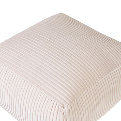 Acheter Beliani Pouf MUKKI Beige Coton 50 cm 50 cm