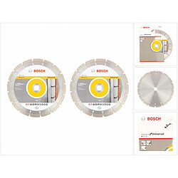 Bosch Disque à tronçonner diamanté Standard Universal 230 mm, Prise de béton 22,23 mm 2 pcs. ( 2608615065 )