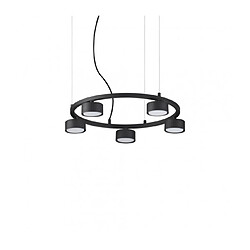 Ideal Lux Suspension Minor Métal Noir 5 ampoules 10cm