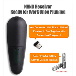 Acheter Universal G30 S 33 touches infrarouge apprentissage télécommande 2.4G souris aérienne sans fil son souris aérienne gyroscope reconnaissance télécommande intelligente à la boîte de télévision de jeu(Le noir)