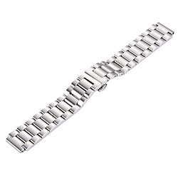 Avis Wewoo Bracelet argent pour Huawei montre intelligente cachée papillon boucle 3 perles en acier inoxydable