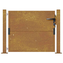 Avis vidaXL Portail de jardin 105x105 cm acier corten