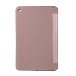 Wewoo Housse Étui Coque à rabat en déformation horizontale à TPU Honeycomb pour iPad Mini 2019 H avec support or rose