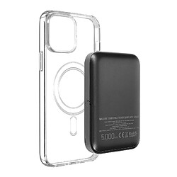 Coque Apple iPhone 12 Pro Max et Powerbank 5000 mAh Magsafe Swissten Transparent