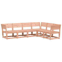 vidaXL Salon de jardin 6 pcs bois massif douglas