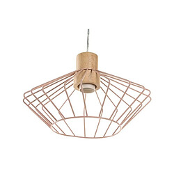 Acheter Suspension DKD Home Decor 34 x 34 x 21 cm Argenté Noir Gris Rose Métal Blanc 50 W 60 W Pin