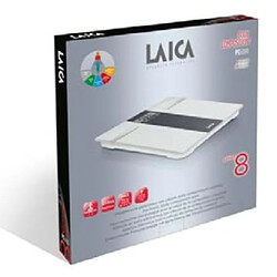 Laica PS5000 balance Pèse-personne électronique Carré Gris, Blanc