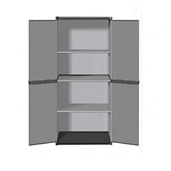 TOOD Armoire de rangement haute en resine 3 tablettes