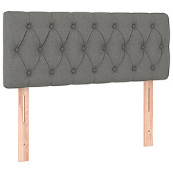 Acheter Maison Chic Tête de lit scandinave à LED,meuble de chambre Gris foncé 90x7x78/88 cm Tissu -MN14174