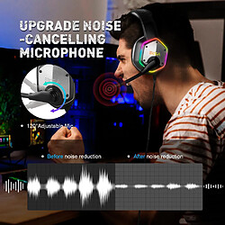 Universal Casque de jeu 7.1 Surround virtuel câble casque de jeu casque basse avec microphone flash lumière LED pas cher