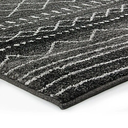 Avis Thedecofactory VENISE - Tapis toucher laineux imprimé motifs ethniques noir 133x190