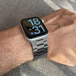 Avizar Bracelet pour Apple Watch 41mm / 40mm / 38 mm Maillons Acier Gris foncé pas cher