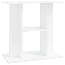 vidaXL Support pour aquarium blanc 60x30x60 cm bois d'ingénierie