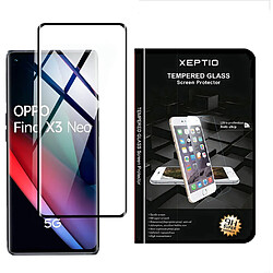 Xeptio Protection d'écran en Verre trempé Full Cover Noir Oppo Find X3 NEO 5G - Tempered Glass Screen Protector/Films vitre Protecteur