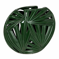 Paris Prix Vase Design Céramique Tropical Ovale 25cm Vert