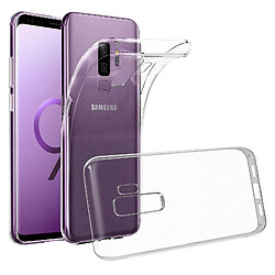 Avizar Coque Samsung Galaxy S9 Plus Coque Silicone Gel coin renforcée - Transparente