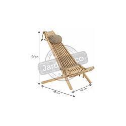 Avis Ecofurn Chilienne bois EcoChair (coussin offert) Mélèze