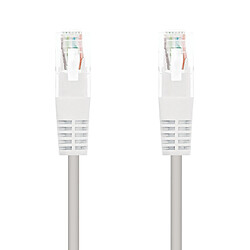 Nanocable Câble réseau Patch cord RJ45 CAT.6 UTP AWG24 - 25 cm - Couleur Blanc