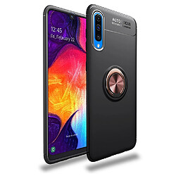 Wewoo Coque Souple TPU antichoc pour Galaxy A70 avec support invisible or noir