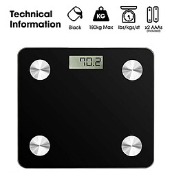 Universal Mesure de graisse de salle de bains numérique sans fil 180 kg Balance Bluetooth Poids BMI