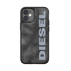 Diesel Coque de Protection pour iPhone 12 Mini Bleached Denim Noir