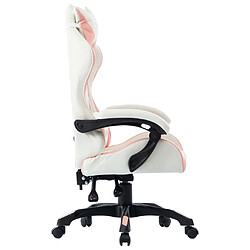 Avis Helloshop26 Chaise fauteuil siège pivotante de bureau informatique étude de jeux vidéo Rose similicuir rose 02_0024228