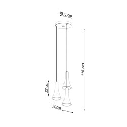 Luminaire Center Suspension Rea Béton Béton pas cher