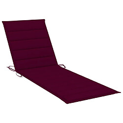 Helloshop26 Transat chaise longue bain de soleil lit de jardin terrasse meuble d'extérieur avec coussin bois d'acacia solide gris 02_0012474 pas cher