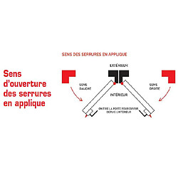 Avis Dom Metalux - Serrure en applique standard 461 à pêne dormant seul Axe 40 mm droite