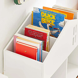 SoBuy KMB49-W Meuble de Rangement pour Livres et Jouets pour Enfant, Mini Bibliothèque en Forme de Maison pas cher