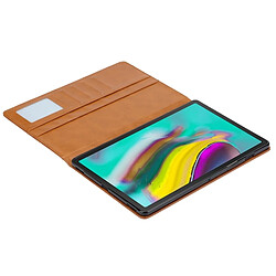 Wewoo Housse Coque Étui en cuir à rabattre texture de peau horizontale pour Galaxy Tab S5e 10.5 T720 / T725avec cadre photosupportporte-cartes et porte-cartes vin rouge